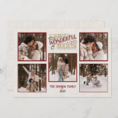 写真を入れたクリスマスカードをオーダーメイド シーズンカード (正面/裏面)