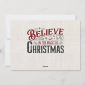 写真を入れたクリスマスカードをオーダーメイド シーズンカード (裏面)