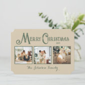 写真を入れたクリスマスカードをオーダーメイド シーズンカード (スタンド正面)