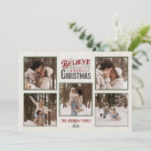 写真を入れたクリスマスカードをオーダーメイド シーズンカード (スタンド正面)