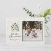 写真を入れたクリスマスカードをオーダーメイド シーズンカード (スタンド正面)