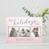 写真を入れたハッピーホリデーカード シーズンカード (スタンド正面)