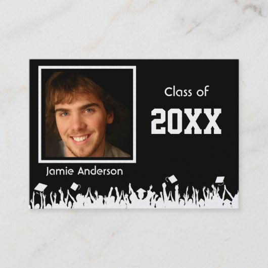 写真を含むシニア・プロファイル・カード コーリングカード (正面)