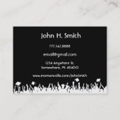 写真を含むシニア・プロファイル・カード コーリングカード (裏面)