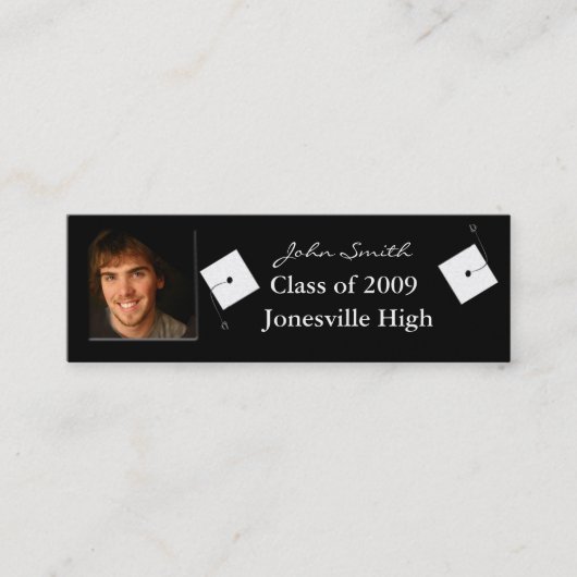 写真を含むシニア・プロファイル・カード スキニー名刺 (正面)