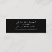 写真を含むシニア・プロファイル・カード スキニー名刺 (裏面)