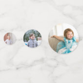 写真を変更して自分の写真を作成パーソナライズされたする コンフェッティ (裏面)