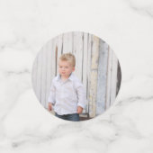 写真を変更して自分の写真を作成パーソナライズされたする コンフェッティ (スモール正面)