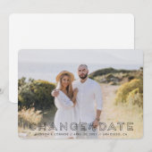 写真を変更する日付カード 招待状 (正面/裏面)