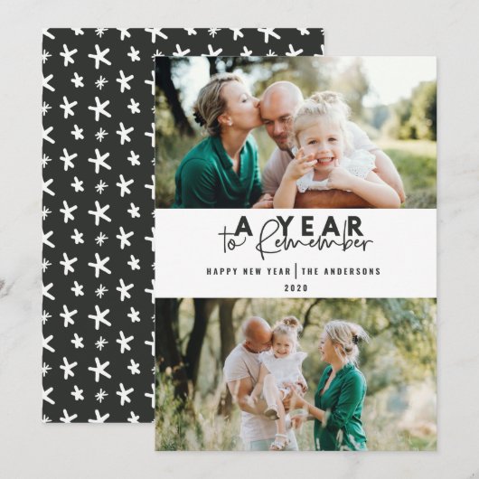 写真を思い出すモダンミニマル数々の年 (正面/裏面)