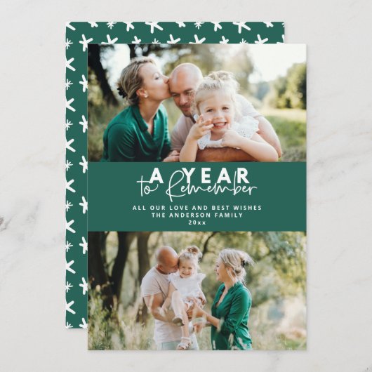 写真を思い出すモダンミニマル数々の年 (正面/裏面)