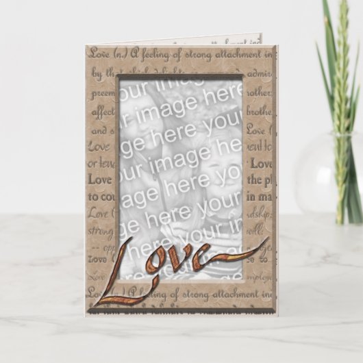 写真を愛し、大事にして下さい カード (正面)