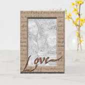 写真を愛し、大事にして下さい カード (黄色い花)