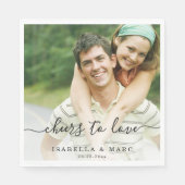 写真を愛する応援結婚ズ スタンダードランチョンナプキン (正面)