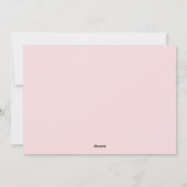 写真を愛する火星かわいいピンクのバレンタインデー シーズンカード (裏面)