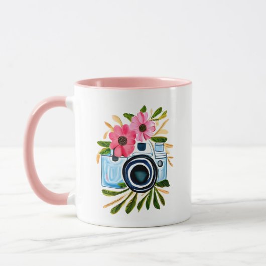 写真を愛する瞬間を捉えるヴィンテージ マグカップ (左)