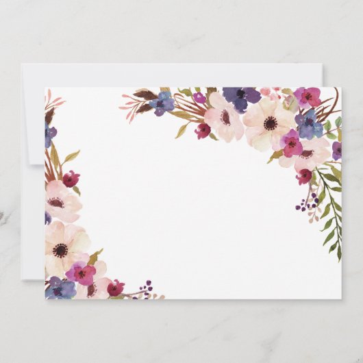 写真を持つキンセアニェラの招待状 招待状 (裏面)