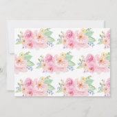 写真を持つユニコーンの誕生日の招待状 招待状 (裏面)