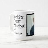 写真を持つ世界の最も最高のな祖父 コーヒーマグカップ (正面左)