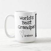 写真を持つ世界の最も最高のな祖父 コーヒーマグカップ (左)