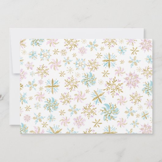 写真を持つ冬のONEderlandの招待状 招待状 (裏面)