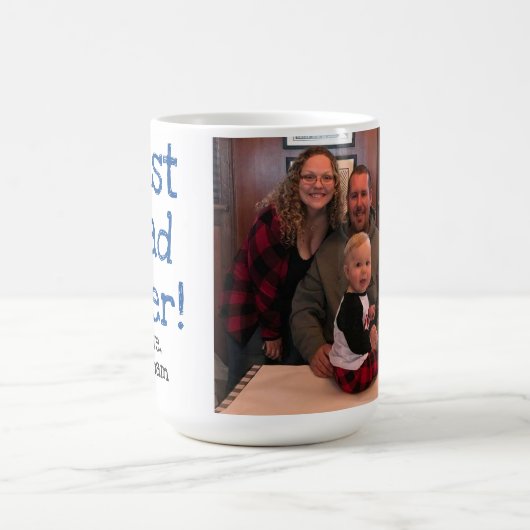 写真を持つ最も最高のなパパ コーヒーマグカップ (中央)
