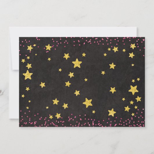 写真を持つ誕生日の招待状を跳んで下さい及び遊んで下さい 招待状 (裏面)