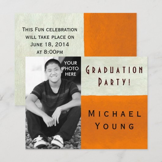 写真を挿入 ~ 卒業式 / 招待状 (正面/裏面)