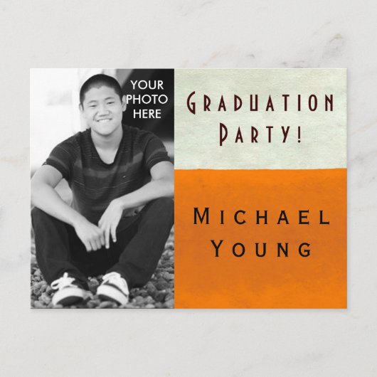 写真を挿入 ~ 卒業式 / 招待状 (正面)