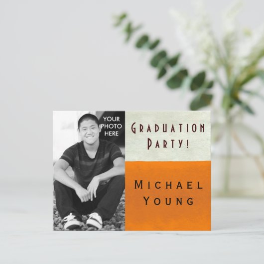 写真を挿入 ~ 卒業式 / 招待状 (スタンド正面)