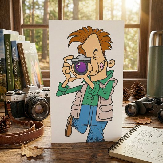 写真を撮っている招待状 招待状