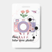 写真を撮ってもいいですか？ バッジ (裏面)