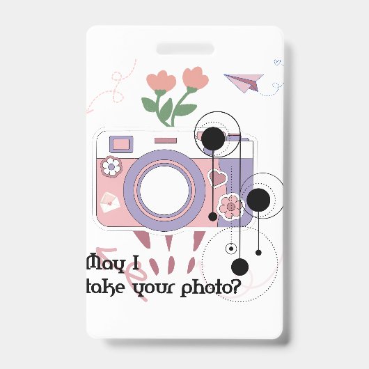 写真を撮ってもいいですか？ バッジ (正面)