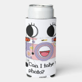 写真を撮ってもいい？カメラアート スリム缶クーラー (Seltzer裏面)
