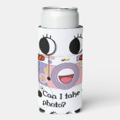 写真を撮ってもいい？カメラアート スリム缶クーラー (Seltzer正面)