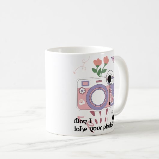 写真を撮ってもいい？ コーヒーマグカップ (正面右)