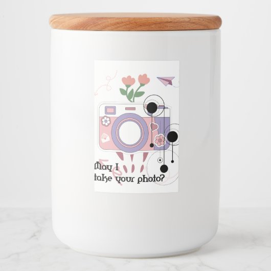 写真を撮ってもいい？ フードラベル (正面)