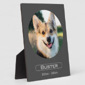 写真を撮ってペットを思い出す フォトプラーク (側面)