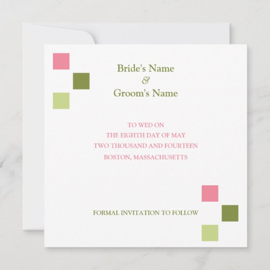 写真を撮って日付カードを保存 セーブザデート (裏面)