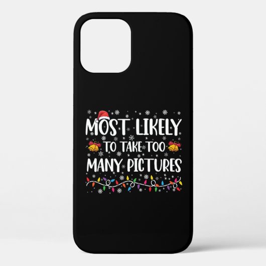 写真を撮りすぎる家族のクリスマス Case-Mate iPhoneケース (裏面)