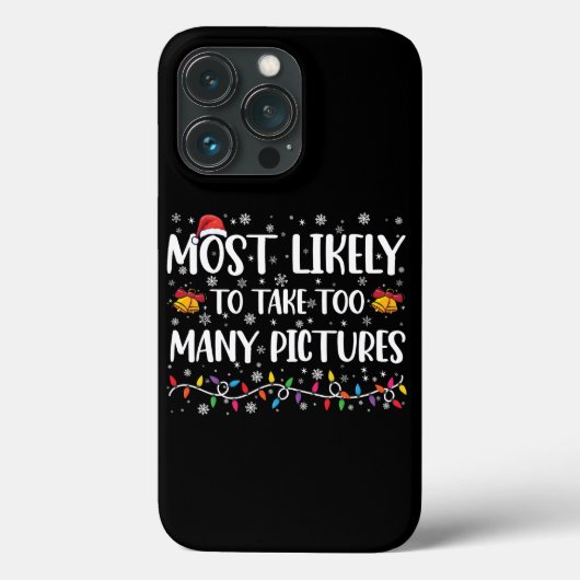 写真を撮りすぎる家族のクリスマス Case-Mate iPhoneケース (裏面)