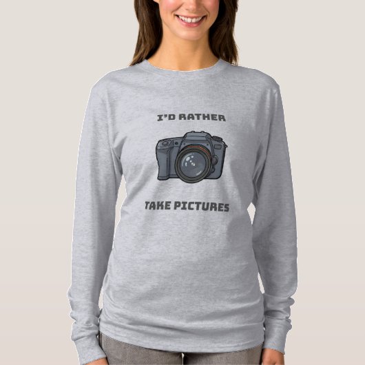 写真を撮るのが好き – 写真愛好家へのギフト Tシャツ (正面)