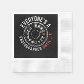 写真を撮るまでは誰もが写真おもしろい家だ 縁ありカクテルナプキン (正面)