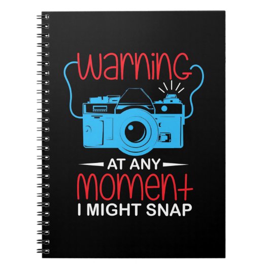 写真を撮る人は一瞬でも驚くかもしれない ノートブック (正面)