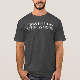 写真を撮る前にフィットネスモデルとして採用された Tシャツ