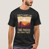 写真を撮る自然ハイキング写真 Tシャツ (正面)