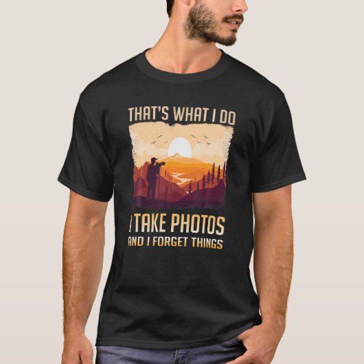 写真を撮る自然ハイキング写真 Tシャツ (正面)