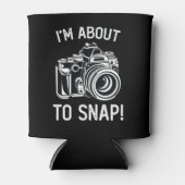 写真を撮ろうとしているおもしろい 缶クーラー (正面)