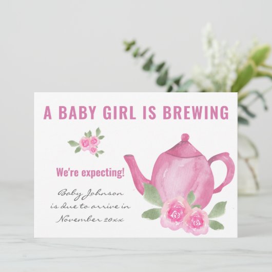 写真を期待する女の子は妊娠中 案内状 (スタンド正面)