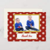 写真を添えたクリスマスプレゼントをありがとう 案内ポストカード (正面/裏面)